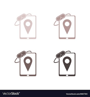 Set of paper stickers on white background mobile vector image