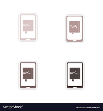 Set of paper stickers on white background mobile vector image