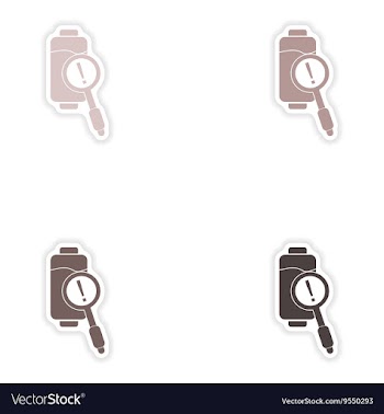 Set of paper stickers on white background mobile vector image