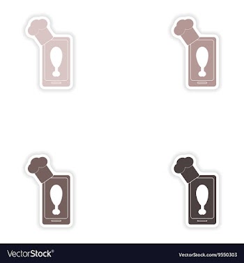Set of paper stickers on white background mobile vector image