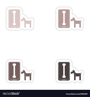 Set of paper stickers on white background mobile vector image