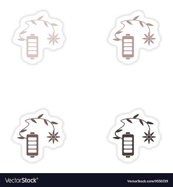 Set of paper stickers on white background mobile vector image
