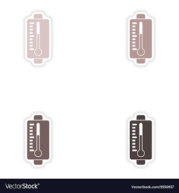 Set of paper stickers on white background mobile vector image