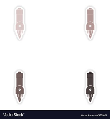 Set of paper stickers on white background mobile vector image