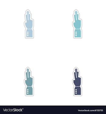 Set of paper stickers on white background money in vector image