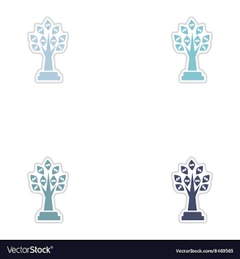 Set of paper stickers on white background Money vector image