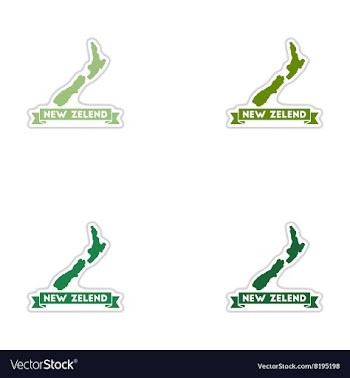 Set of paper stickers on white background New vector image