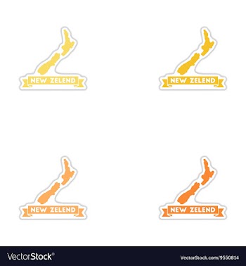Set of paper stickers on white background New vector image