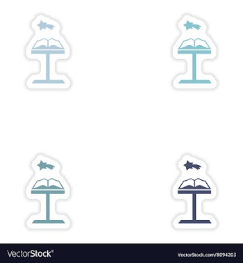 Set of paper stickers on white background Open vector image