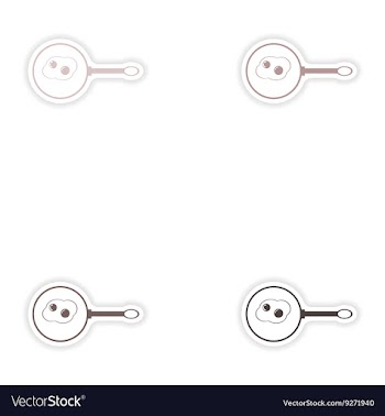 Set of paper stickers on white background pan vector image