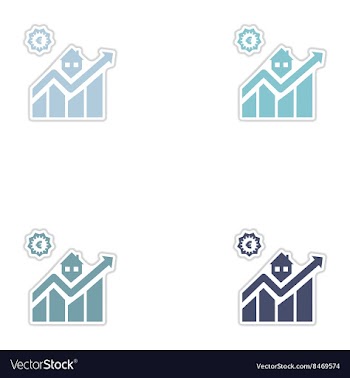 Set of paper stickers on white background Real vector image