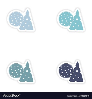 Set of paper stickers on white background sausage vector image