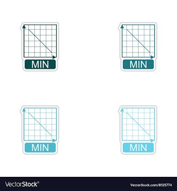 Set of paper stickers on white background schedule vector image