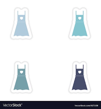 Set of paper stickers on white background summer vector image