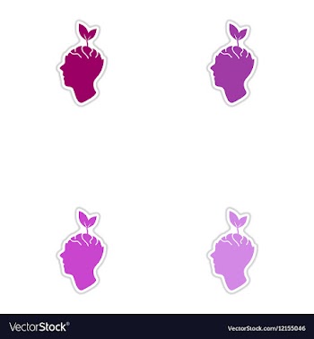 Set of paper stickers on white background symbol vector image