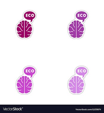Set of paper stickers on white background symbol vector image