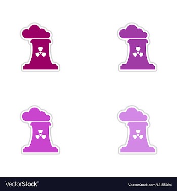 Set of paper stickers on white background toxic vector image