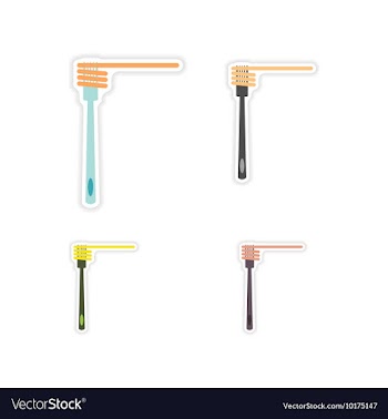 Set of paper stickers on white background vector image