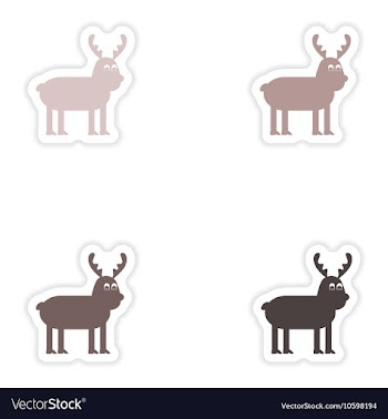 Set of paper stickers on white background vector image