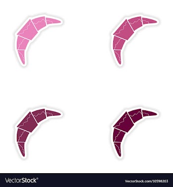 Set of paper stickers on white background vector image