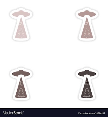 Set of paper stickers on white background vector image