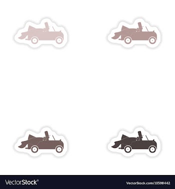 Set of paper stickers on white background vector image