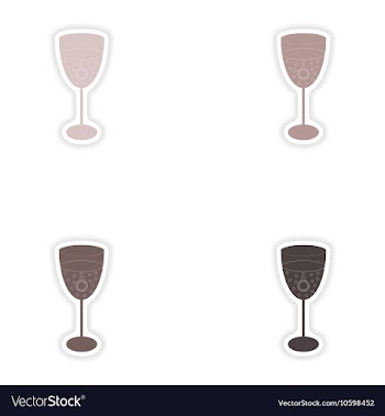 Set of paper stickers on white background vector image