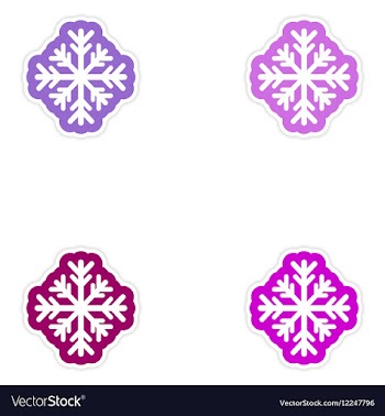 Set of paper stickers on white background vector image