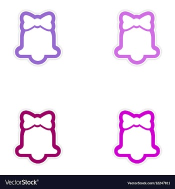 Set of paper stickers on white background vector image