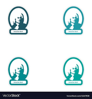 Set of paper stickers on white background vector image