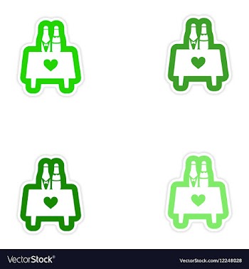 Set of paper stickers on white background vector image