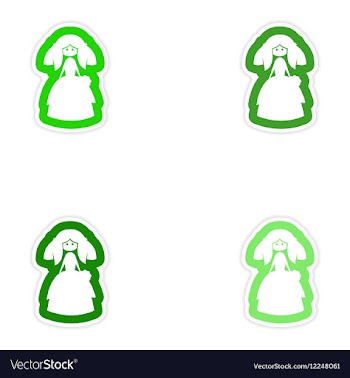 Set of paper stickers on white background vector image