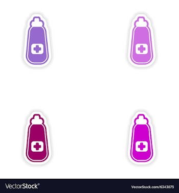 Set of paper stickers on white background vector image