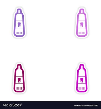 Set of paper stickers on white background vector image