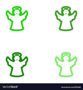 Set of paper stickers on white background vector image