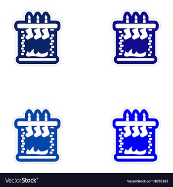 Set of paper stickers on white background vector image