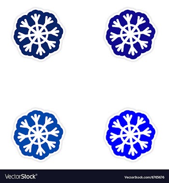Set of paper stickers on white background vector image