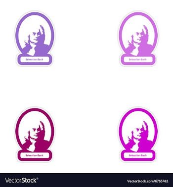 Set of paper stickers on white background vector image