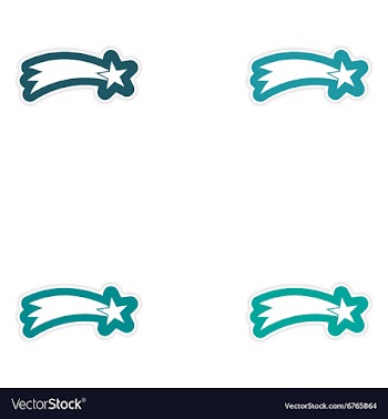 Set of paper stickers on white background vector image