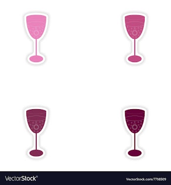 Set of paper stickers on white background vector image