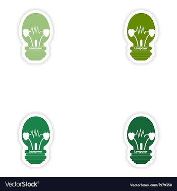 Set of paper stickers on white background vector image