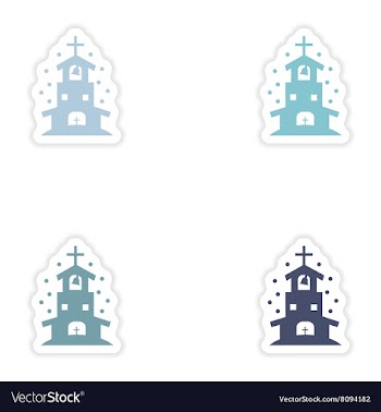 Set of paper stickers on white background vector image
