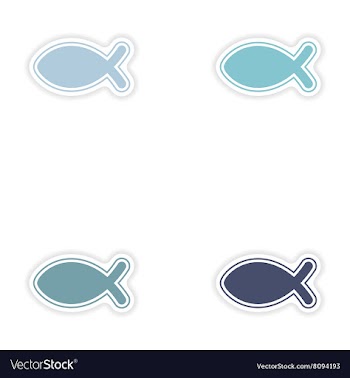 Set of paper stickers on white background vector image