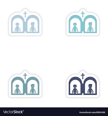 Set of paper stickers on white background vector image