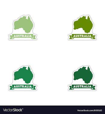Set of paper stickers on white background vector image