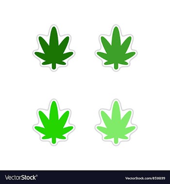 Set of paper stickers on white background vector image