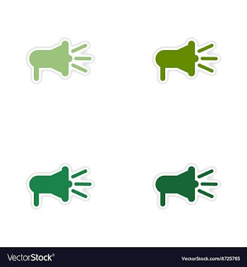 Set of paper stickers on white background vector image
