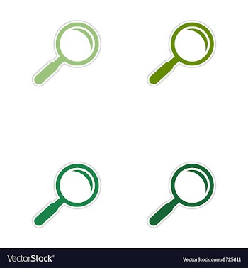 Set of paper stickers on white background vector image