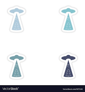 Set of paper stickers on white background vector image
