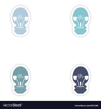 Set of paper stickers on white background vector image